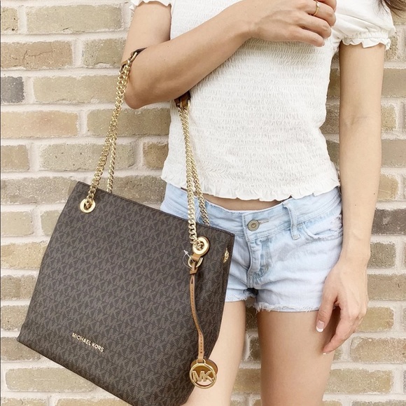 Gaby’sBags👜💕-NWT Michael Kors Purse Brown - Picture 4 of 8